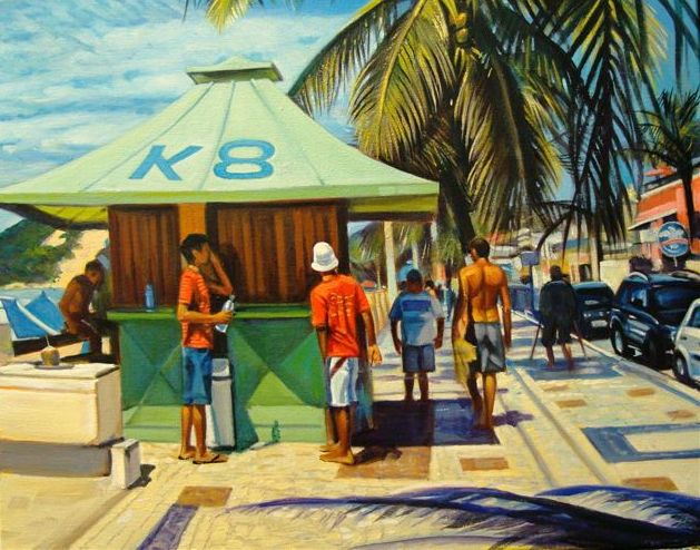 Kiosk on the Beach, Natal, Brazil (16x20 inches)