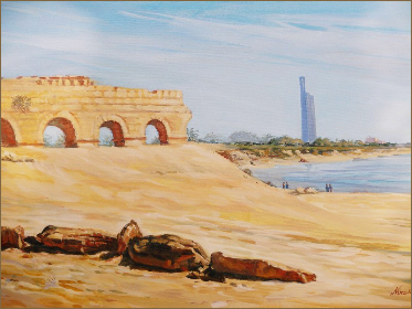 Aqueduct I, Caesarea (20x24 inches)