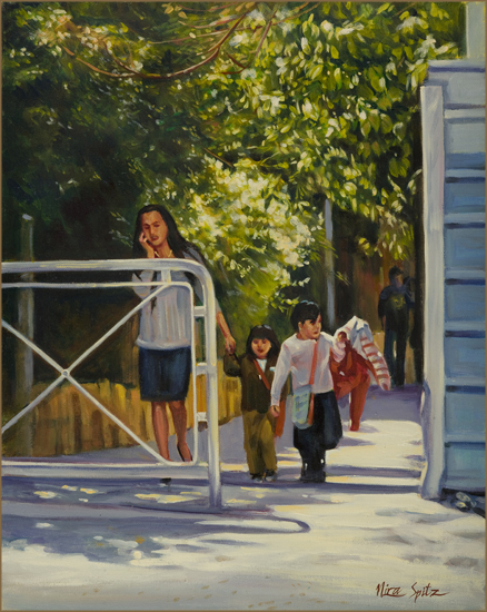 After School, Jerusalem (40.6 X 50.8 cm)