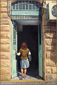 Doorway in Baka, Jerusalem (50.8 x 76.2 cm)