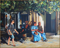 In the Shade, Jerusalem (40.6 X 50.8 cm)