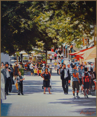 Lady in Black, Ben Yehuda Street<br>Jerusalem<br>(50.8x61.0 cm)