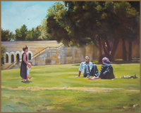 Picnic on the Tayelet, Jerusalem (40.6 x 50.8 cm)