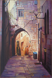 Purple Arch I, Jerusalem (50.8 x 76.2 cm)