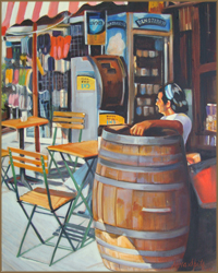 The Barrel, Baka, Jerusalem (40.6 X 50.8 cm)