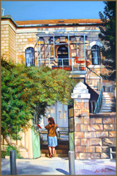 The Porch, Baka, Jerusalem (50.8 x 76.2 cm)
