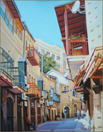 Watching Yoel Salomon St., Jerusalem (40.6 X 50.8 cm)