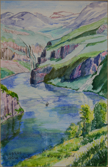 Geiranger Fjord, Norway (5x8 inches)