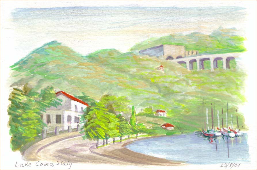 Lake Como, Italy (6x8 inches)